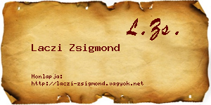 Laczi Zsigmond névjegykártya