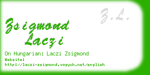 zsigmond laczi business card
